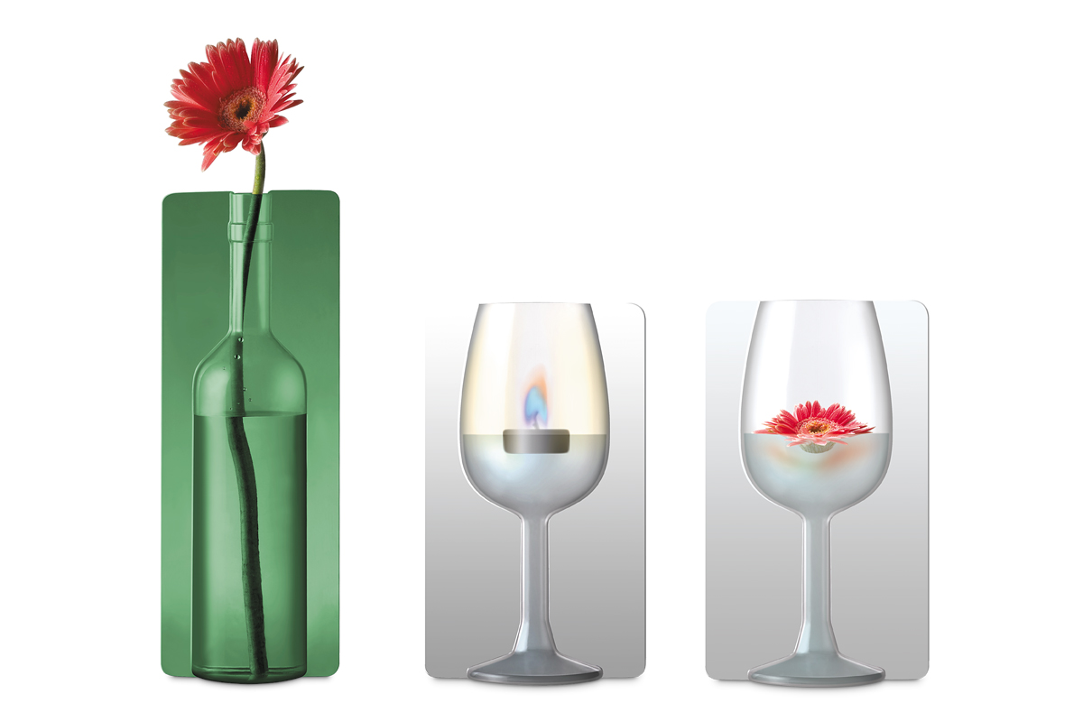 Creative Product Lifestyle - Wine Vase Plastic Vase - 1